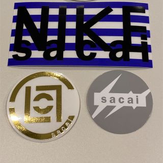 サカイ(sacai)のsacai ステッカー3枚セットfragment. clot NIKE(その他)