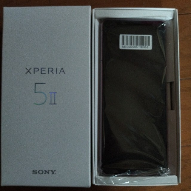 正規通販】 Xperia - SIMフリー au版 Xperia 5 II SOG02 ピンク 新品白