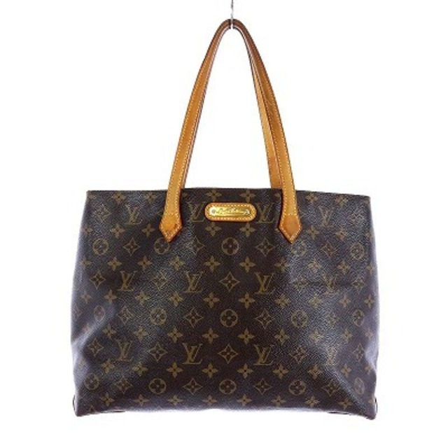 LOUIS VUITTON(ルイヴィトン)のルイヴィトン モノグラム ウィルシャーMM トートバッグ 総柄 茶 レディースのバッグ(ショルダーバッグ)の商品写真