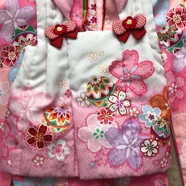 kawaiina☆七五三　着物　3歳　女の子　フルセット　3才 キッズ/ベビー/マタニティのキッズ服女の子用(90cm~)(和服/着物)の商品写真