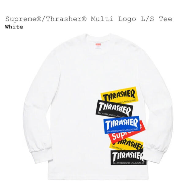 Supreme(シュプリーム)のSupreme®/Thrasher® Multi Logo L/S Tee  メンズのトップス(Tシャツ/カットソー(七分/長袖))の商品写真
