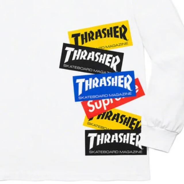 Supreme(シュプリーム)のSupreme®/Thrasher® Multi Logo L/S Tee  メンズのトップス(Tシャツ/カットソー(七分/長袖))の商品写真