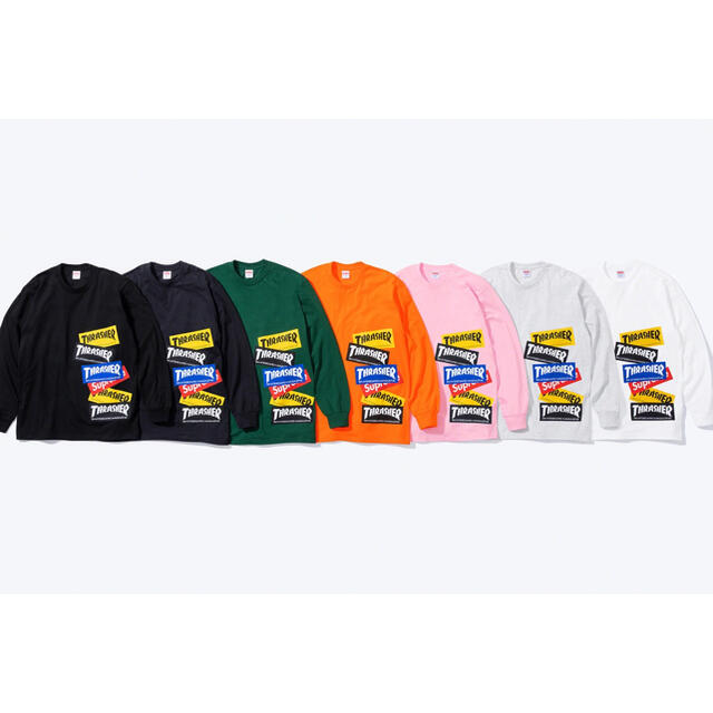 Supreme(シュプリーム)のSupreme®/Thrasher® Multi Logo L/S Tee  メンズのトップス(Tシャツ/カットソー(七分/長袖))の商品写真