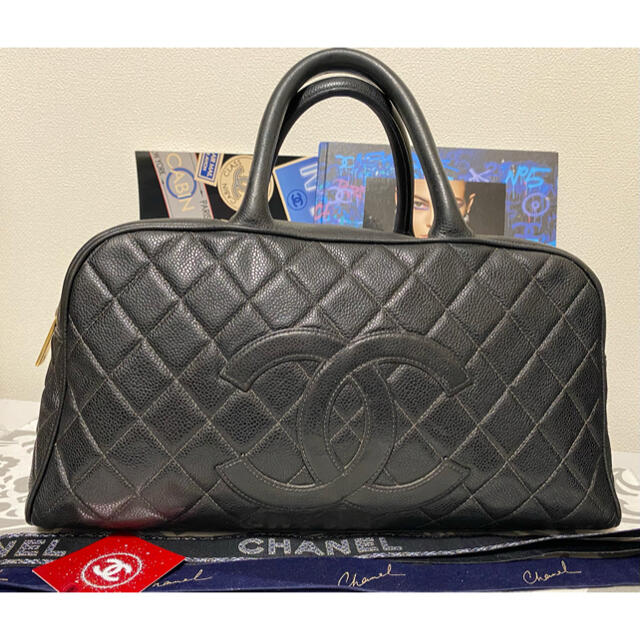 美品⭐︎ CHANEL デカココ キャビアスキン マトラッセ ボストンバッグ