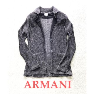 アルマーニ コレツィオーニ(ARMANI COLLEZIONI)の引越処分セール　ARMANI アルマーニ　ラメ　ニットジャケット　カーディガン(テーラードジャケット)