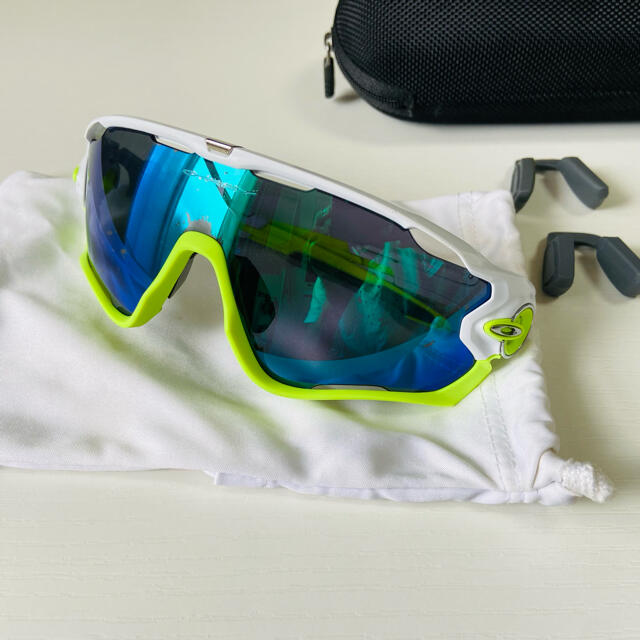 Oakley オークリー ジョウブレイカー サングラス 白 蛍光緑の通販 By ニブルス S Shop オークリーならラクマ