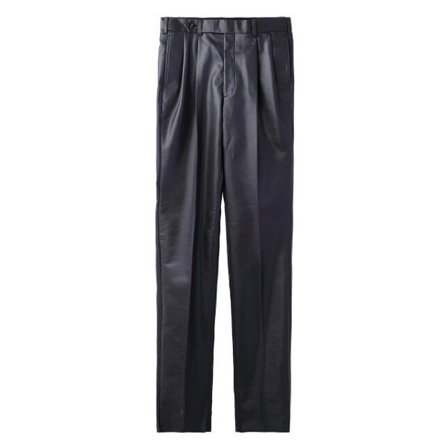 JOHN LAWRENCE SULLIVAN(ジョンローレンスサリバン)のVEGAN LEATHER TUCKED TROUSERS メンズのパンツ(その他)の商品写真