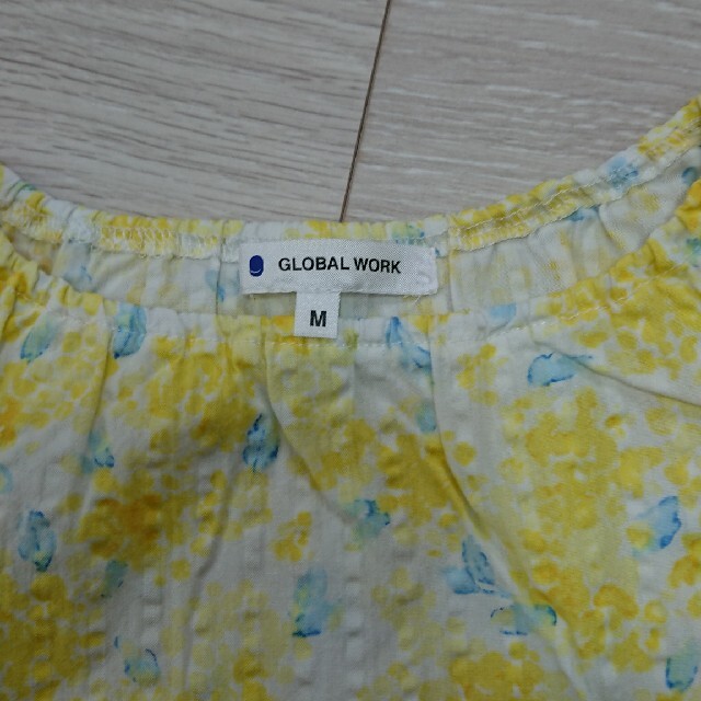 GLOBAL WORK(グローバルワーク)のグローバルワーク フリルシャツ  Mサイズ キッズ/ベビー/マタニティのキッズ服女の子用(90cm~)(ブラウス)の商品写真