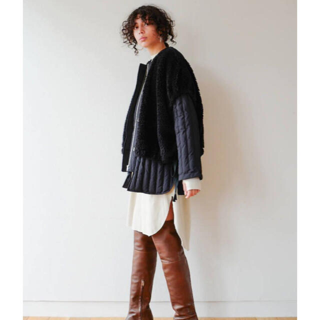 clane クラネ ボアベストレイヤードダウンコート | www.thestyledhouse