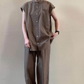 ワンエルディーケーセレクト(1LDK SELECT)のWASHED FINX TWILL SLEEVELESS SHIRTS(シャツ/ブラウス(半袖/袖なし))