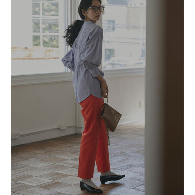 くつろぎカフェタイム AmeriVintage COLOR TAPERED TUCK PANTS