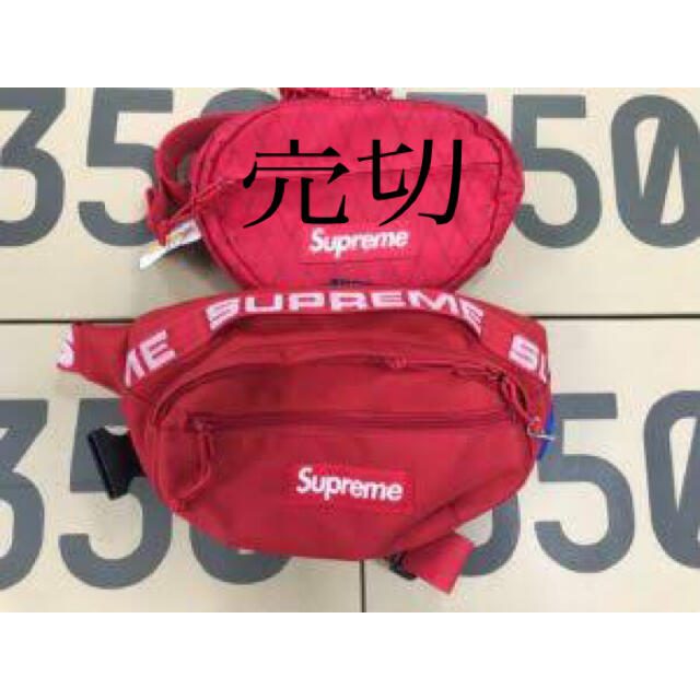 supreme 2018ss waistbag ウエストバッグ　美　RED 赤バッグ