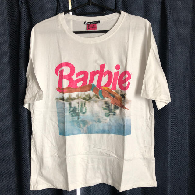 ZARA(ザラ)のザラ　バービィちゃんコラボ　Tシャツ　ゆったりめ レディースのトップス(Tシャツ(半袖/袖なし))の商品写真