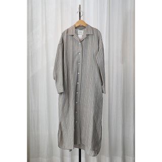 ワンエルディーケーセレクト(1LDK SELECT)のStriped Linen Comfort Pyjama One-piece(ロングワンピース/マキシワンピース)