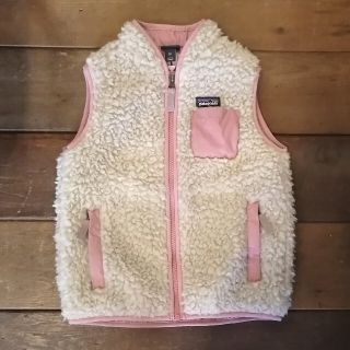 パタゴニア(patagonia)の2000円off対象 美品  パタゴニア キッズ レトロX ベスト ピンク 5T(ジャケット/上着)