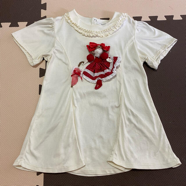 avez-vous 3Dデザイン 半袖 カットソー Tシャツ 130cm キッズ/ベビー/マタニティのキッズ服女の子用(90cm~)(Tシャツ/カットソー)の商品写真