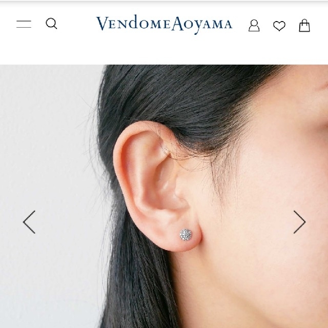 ミイ様ご専用 ヴァンドーム青山 グレース ピアス ダイヤ プラチナ