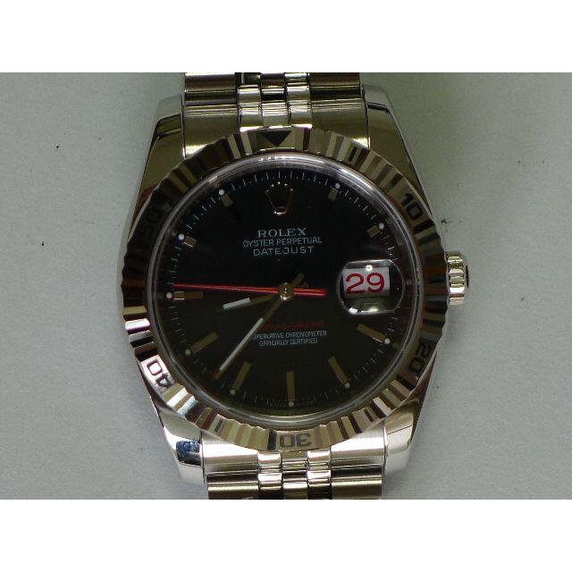 ROLEX(ロレックス)のロレックス・ターノグラフREF.116264 WG/SS黒ダイヤル、保証書等付属 メンズの時計(腕時計(アナログ))の商品写真