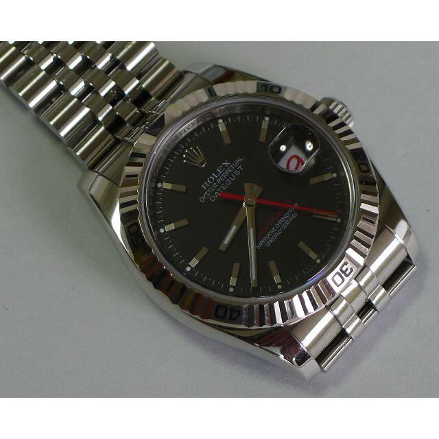 ROLEX(ロレックス)のロレックス・ターノグラフREF.116264 WG/SS黒ダイヤル、保証書等付属 メンズの時計(腕時計(アナログ))の商品写真