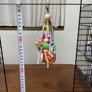 インコのカラフルおもちゃ　バンドメイド(鳥)