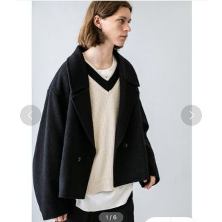 ビューティアンドユースユナイテッドアローズ(BEAUTY&YOUTH UNITED ARROWS)のTW RING YARN CROPPED COAT(ピーコート)