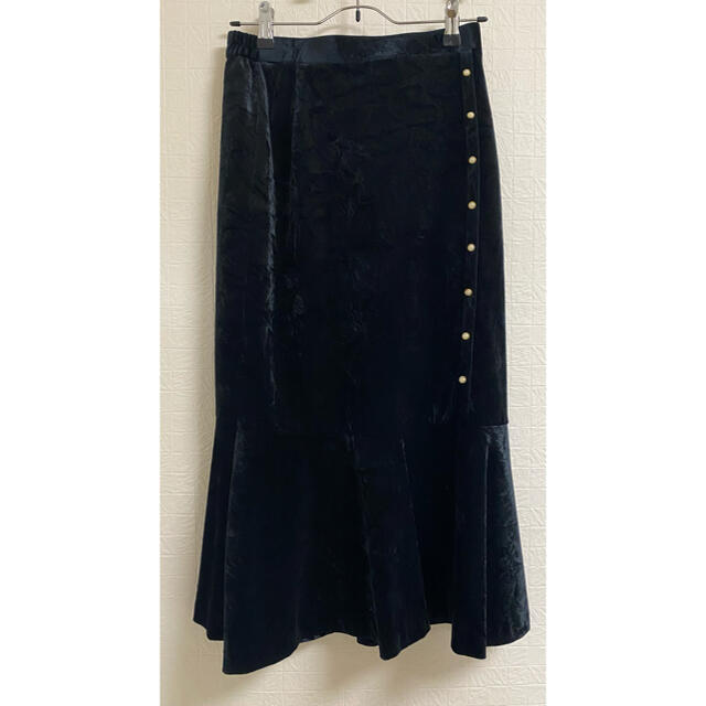 Lochie(ロキエ)のvintage ベロアスカート レディースのスカート(ロングスカート)の商品写真
