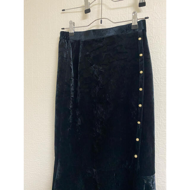Lochie(ロキエ)のvintage ベロアスカート レディースのスカート(ロングスカート)の商品写真