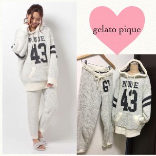 ジェラートピケ(gelato pique)の完売！♡ジェラートピケ♡ナンバージャガードセットアップ！(ルームウェア)