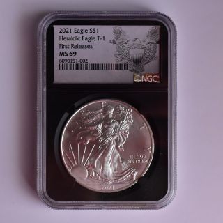 アメリカンイーグル(American Eagle)のNGC MS69 ファーストリリース イーグル銀貨 イーグルラベル(貨幣)