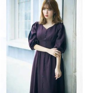 ハーリップトゥ(Her lip to)のHer lip to Inner lace sleeve one-piece(ロングワンピース/マキシワンピース)