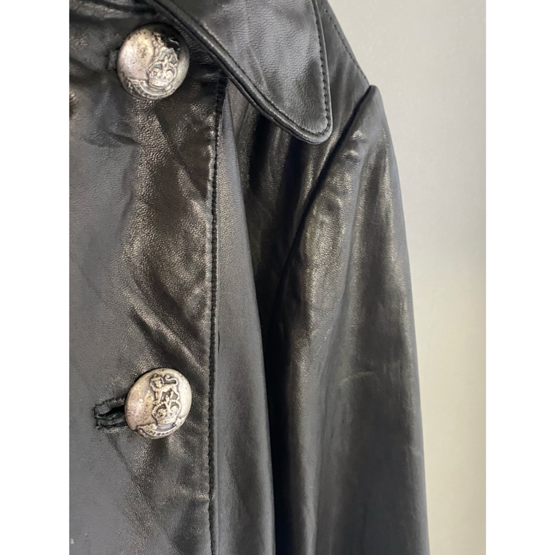 古着 ビンテージ 70s レザー ロング コート ジャケット 希少の 古着 ビンテージ 70s レザー ロング コート ジャケット 希少の