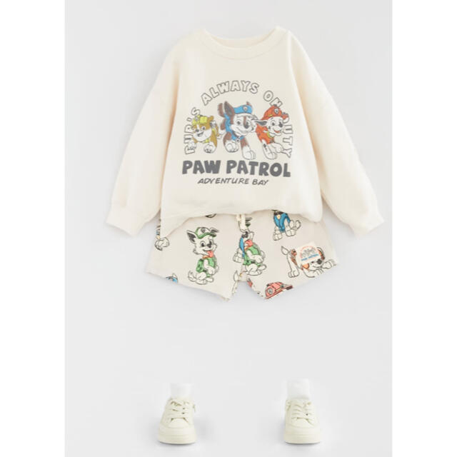 ZARA KIDS(ザラキッズ)の《新作》新品　パウパトロール　バミューダパンツ　4-5歳　110cm キッズ/ベビー/マタニティのキッズ服男の子用(90cm~)(パンツ/スパッツ)の商品写真