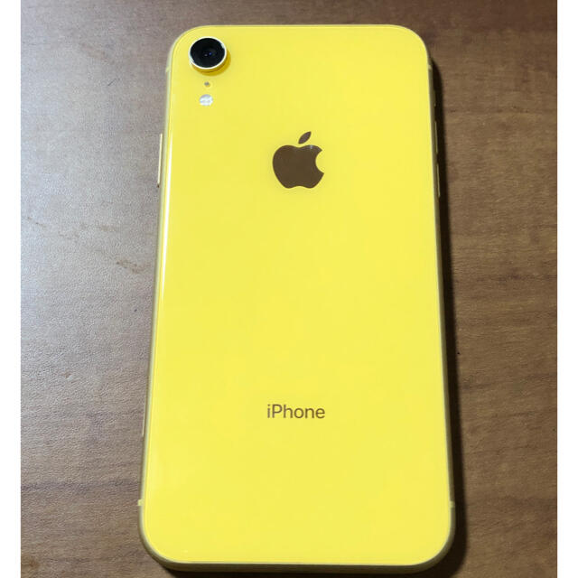 Apple(アップル)のiPhone xr 64gb SIMフリー　イエロー スマホ/家電/カメラのスマートフォン/携帯電話(スマートフォン本体)の商品写真