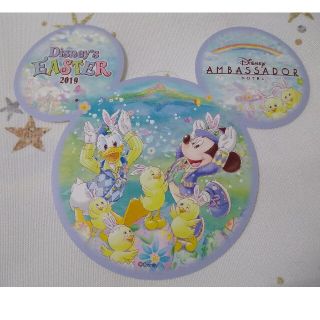 ディズニー(Disney)のアンバサダーホテル　エンパイアグリル　ミッキー&ドナルド　コースター　イースター(キャラクターグッズ)