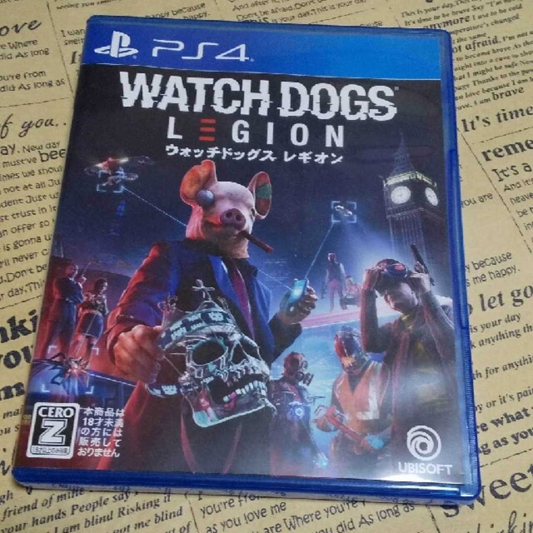 PlayStation4(プレイステーション4)のPS4ソフト🎮WATCHDOGS LEGION　ｳｫｯﾁﾄﾞｯｸﾞｽﾚｷﾞｵﾝ エンタメ/ホビーのゲームソフト/ゲーム機本体(家庭用ゲームソフト)の商品写真