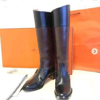 エルメス(Hermes)のエルメス　HERMES ロングブーツ　バイカラー(ブーツ)