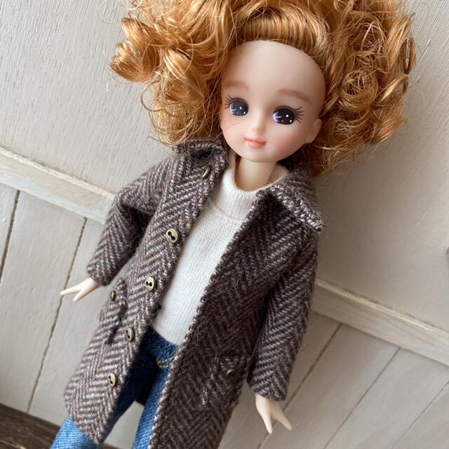 正規品人気 リカちゃん 洋服 ヘリンボーン♡brown ロングコート ハンドメイド 茶色の通販 by ありっひめ♡'s shop|ラクマ 限定10%OFF