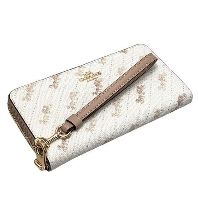 商品未使用COACH クリームホースアンドキャリッジドットプリント