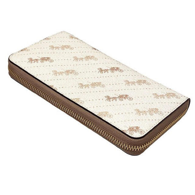 商品未使用COACH クリームホースアンドキャリッジドットプリント
