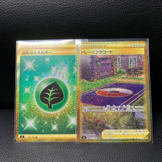 ポケモンカード　基本草エネルギー ur  トレーニングコート ur(シングルカード)