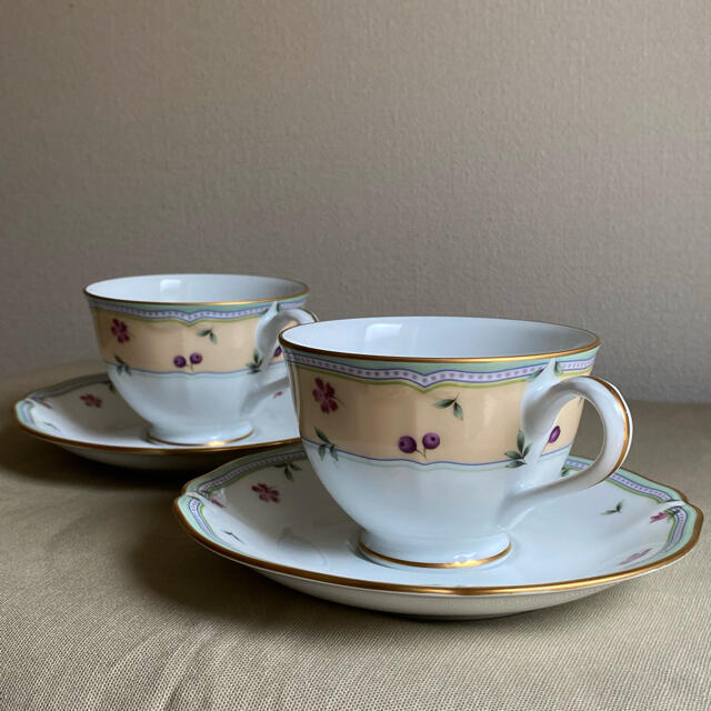 Noritake(ノリタケ)の廃盤品 ノリタケ ガトーポワレ カップ＆ソーサー  インテリア/住まい/日用品のキッチン/食器(グラス/カップ)の商品写真