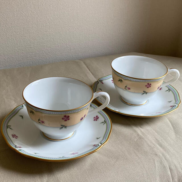 Noritake(ノリタケ)の廃盤品 ノリタケ ガトーポワレ カップ＆ソーサー  インテリア/住まい/日用品のキッチン/食器(グラス/カップ)の商品写真