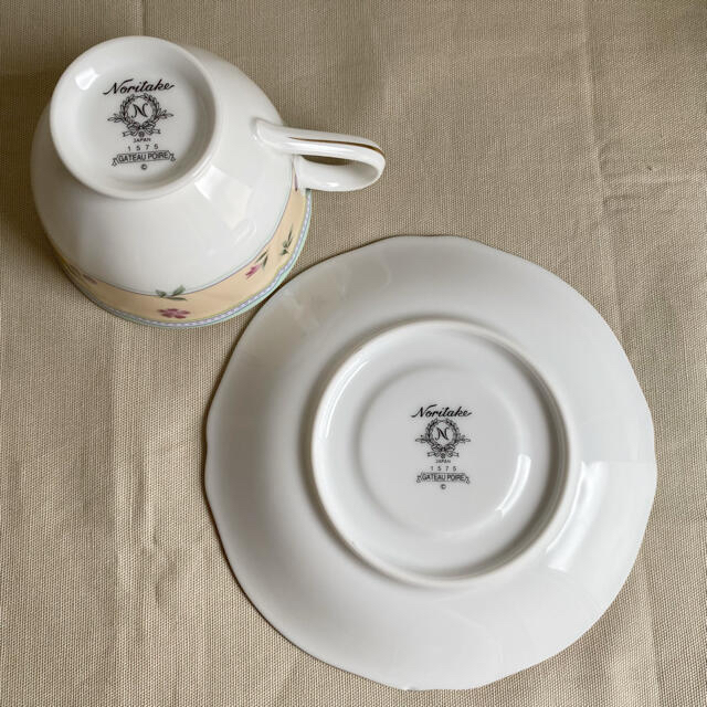 Noritake(ノリタケ)の廃盤品 ノリタケ ガトーポワレ カップ＆ソーサー  インテリア/住まい/日用品のキッチン/食器(グラス/カップ)の商品写真