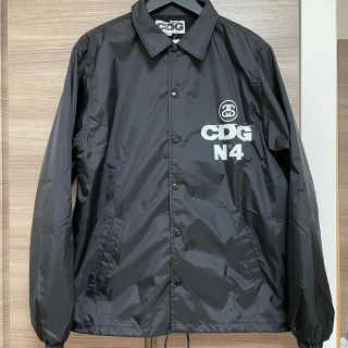 コムデギャルソン(COMME des GARCONS)のCDG x STUSSY COACH JACKET BLACK Medium(ナイロンジャケット)