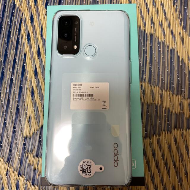 【判定◯】OPPO Reno5 A A103OP アイスブルー　ワイモバイル版