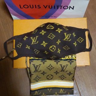 ルイヴィトン(LOUIS VUITTON)のLOUIS VUITTON マスクカバー&ポーチ 未使用 レアモノグラム(その他)