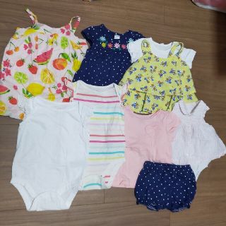 ベビーギャップ(babyGAP)の女の子 夏服まとめ売り 7点(ロンパース)