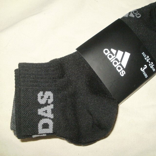 adidas(アディダス)のアディダス  ソックス3足セット 24～26cm  靴下 メンズのメンズ その他(その他)の商品写真