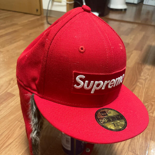 supreme Earflap New Era キャップ　7 5/8