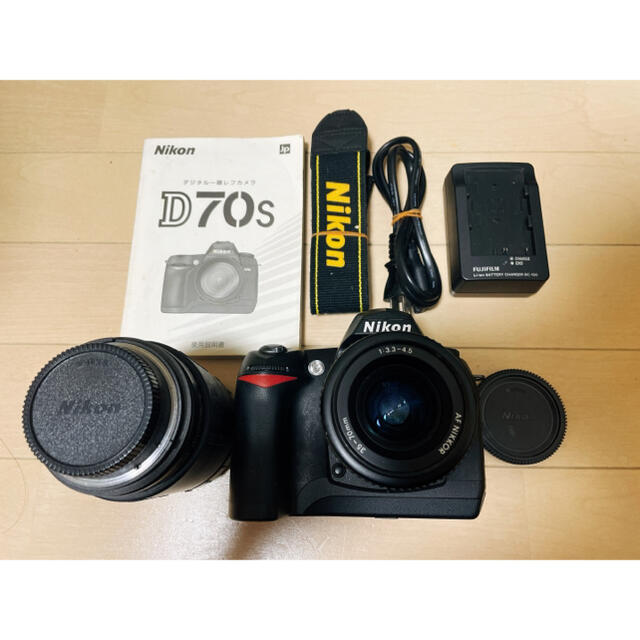 ★極上美品★Nikon ニコン D70s 標準 望遠 ダブルレンズセット